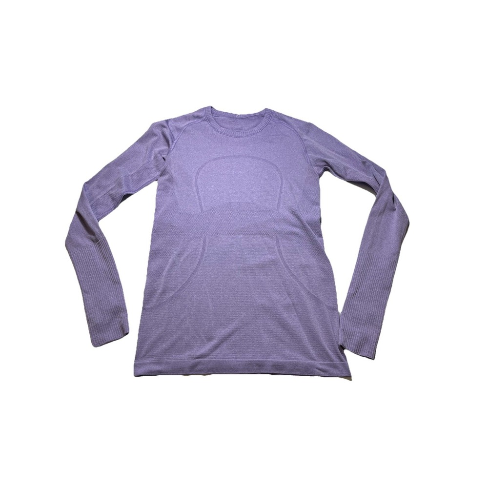 Lululemon Swiftly Tech Long Sleeve Top Purple Seamless Running Shirt Size 4‎